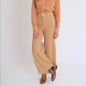 NWOT Jesse Kamm Palomino Corduroy Sailor Pants